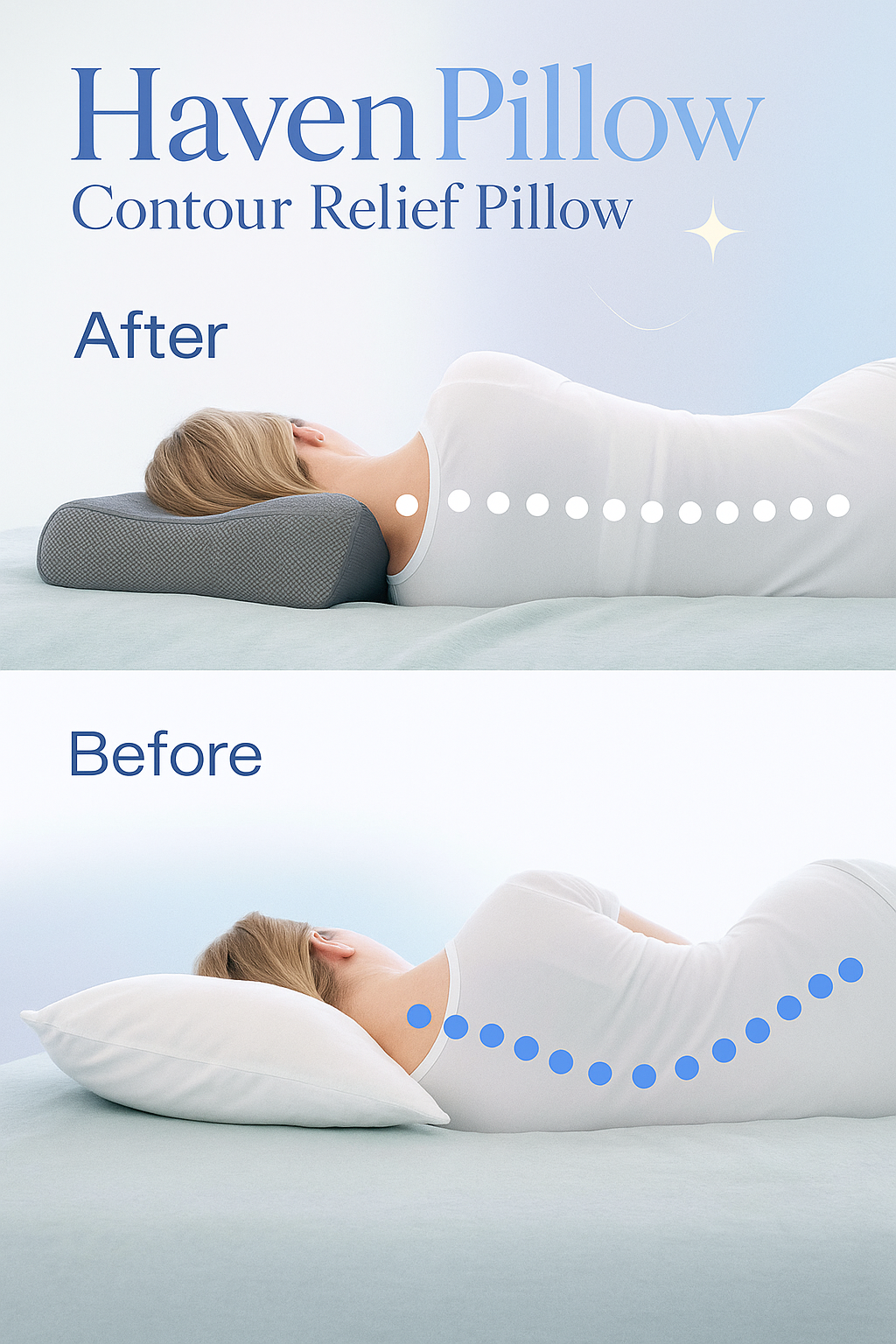 HavenPillow® Contour Relief Pillow